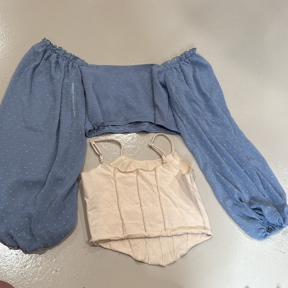 Colorful Summer Tank and Crop Top Collection Lot of 7 cute tops! Size Medium - Picture 3 of 7